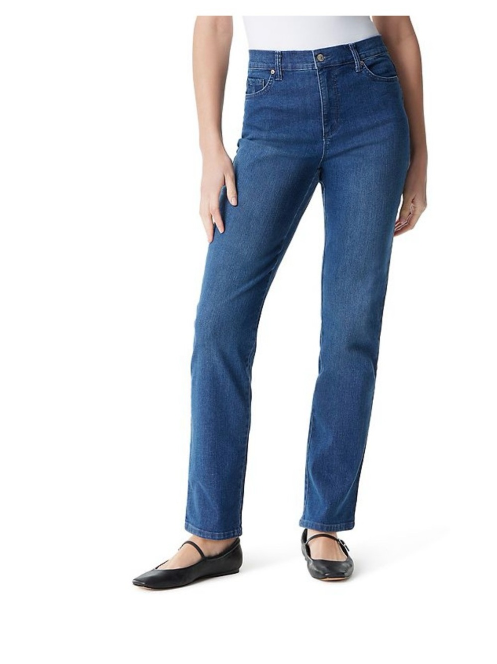 Women's Gloria Vanderbilt Amanda Classic Tapered Jeans Size 12PS Frisco NWT